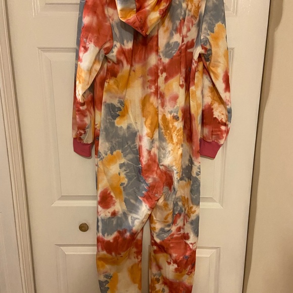Tie Dye Hooded Onesie (fits like M) - Picture 2 of 5